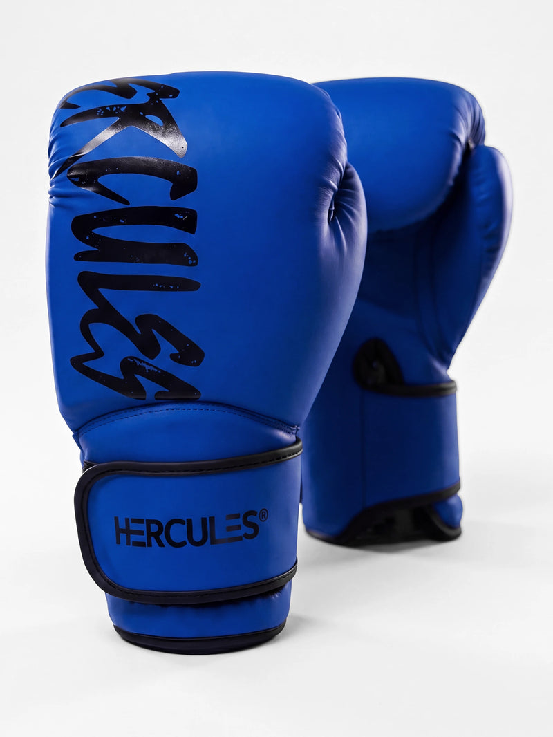 Hercules Mavi Profesyonel Boks ve Kickboks Eldiveni