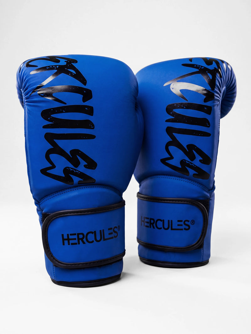 Hercules Mavi Profesyonel Boks ve Kickboks Eldiveni