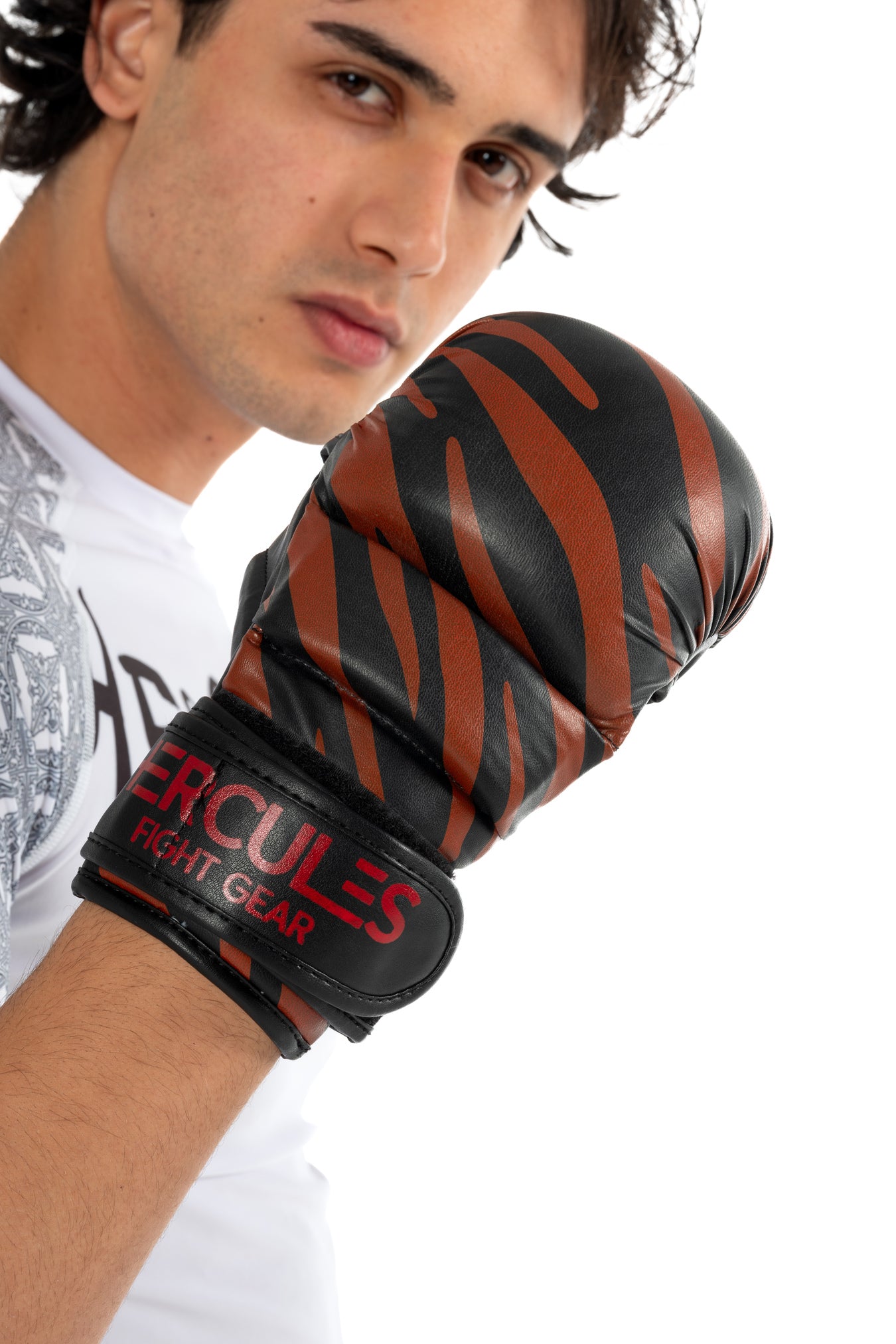 Profesyonel Siyah - Bordo MMA Eldiveni