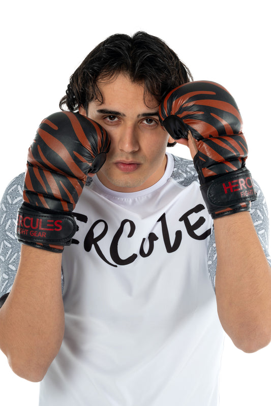 Profesyonel Siyah - Bordo MMA Eldiveni