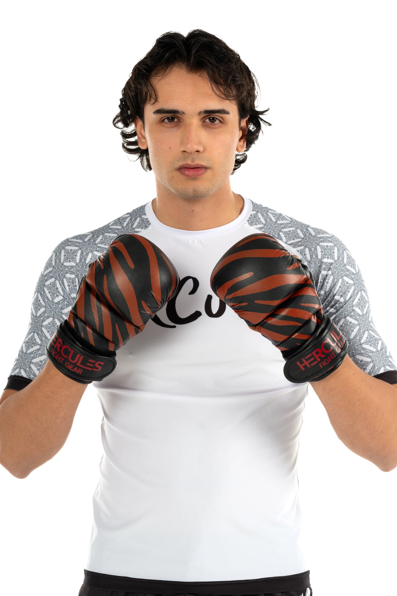 Profesyonel Siyah - Bordo MMA Eldiveni