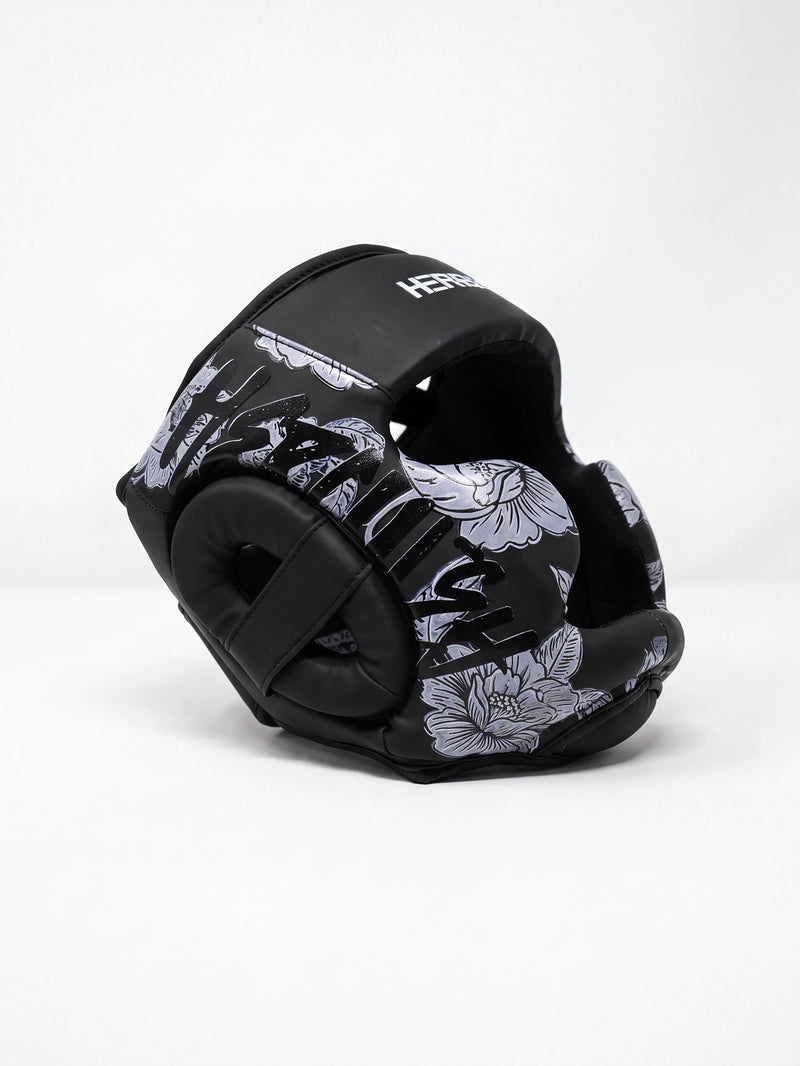 Hercules Fight Gear Kafa Koruyucu - Siyah Gri - Boks, MMA, Kickboks