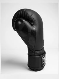 Hercules Siyah - Beyaz Çiçek Desenli Profesyonel Boks ve Kickboks Eldiveni