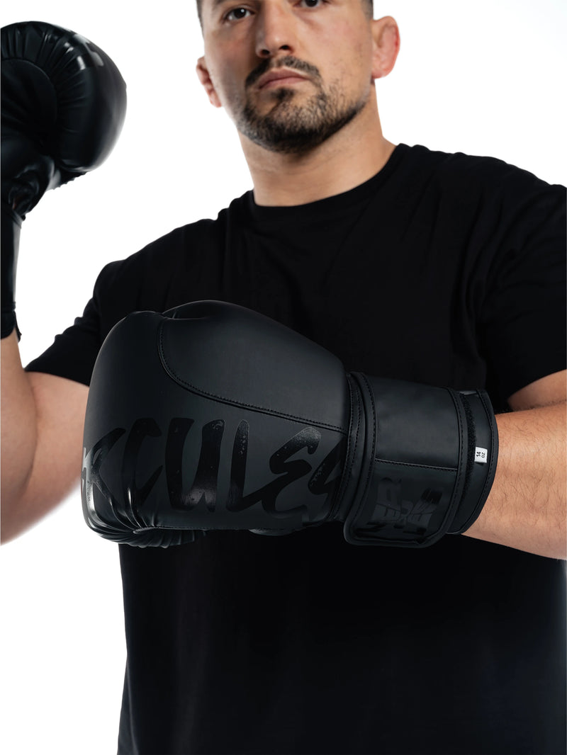 Hercules Fight Gear Black on Black Siyah Boks Eldiveni