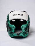 Hercules Fight Gear Kafa Koruyucu - Beyaz Turkuaz V2 - Boks, MMA, Kickboks