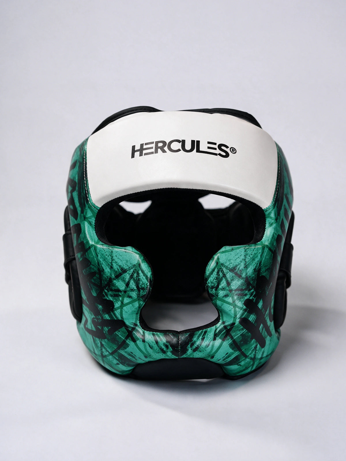 Hercules Fight Gear Kafa Koruyucu - Beyaz Turkuaz V2 - Boks, MMA, Kickboks