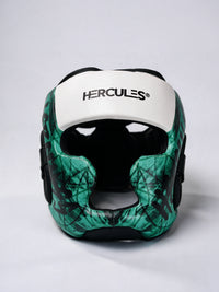 Hercules Fight Gear Kafa Koruyucu - Beyaz Turkuaz V2 - Boks, MMA, Kickboks