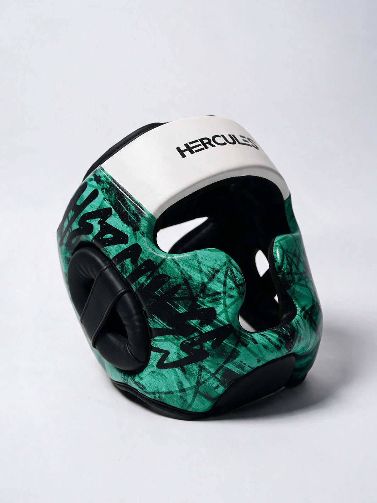 Hercules Fight Gear Kafa Koruyucu - Beyaz Turkuaz V2 - Boks, MMA, Kickboks