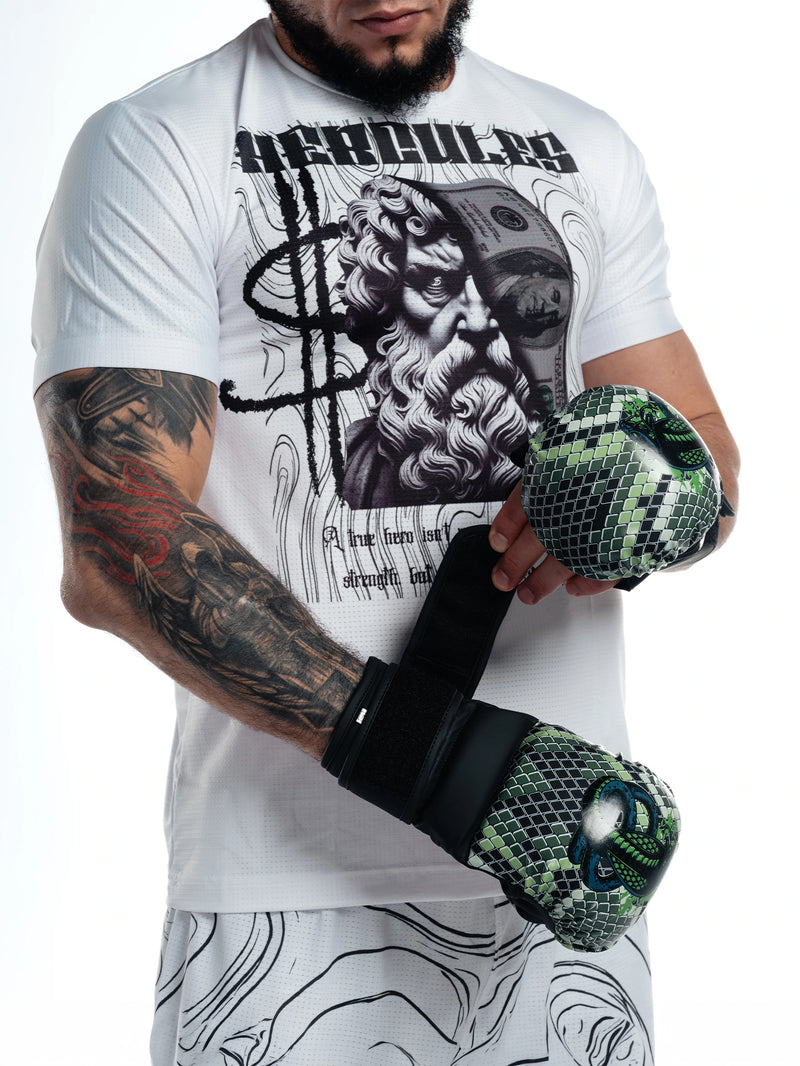 Hercules Yılan Desenli Yeşil MMA Eldiveni