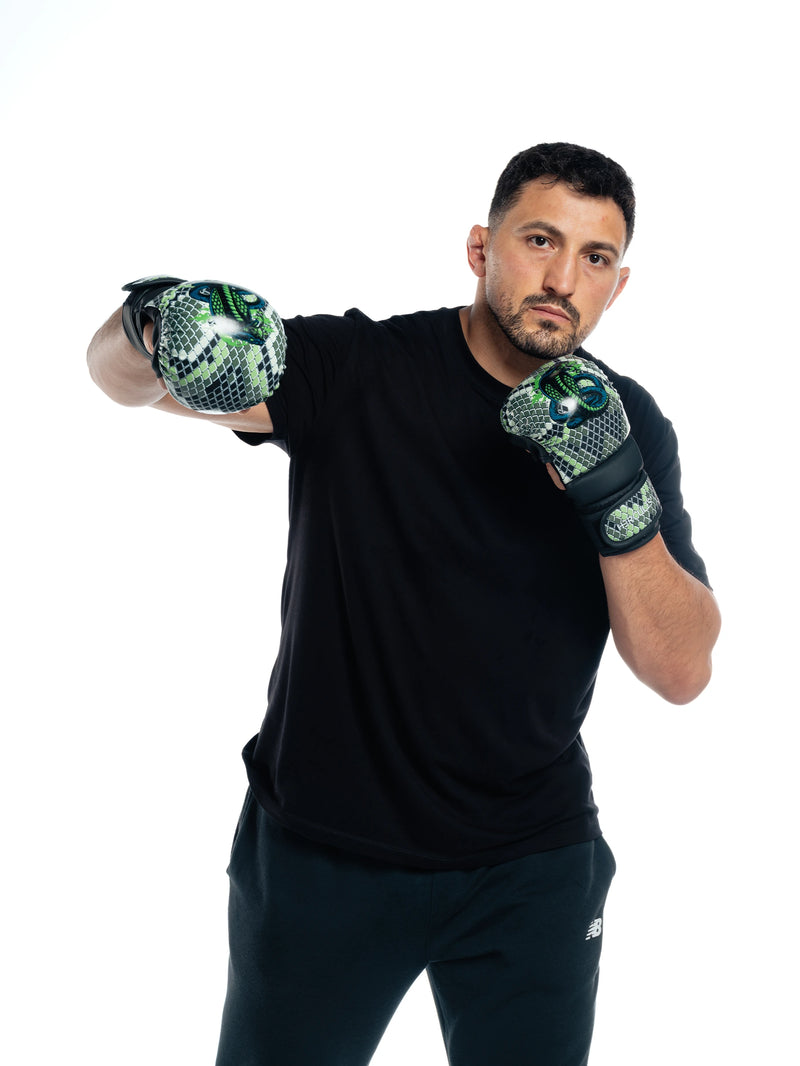 Hercules Yılan Desenli Yeşil MMA Eldiveni